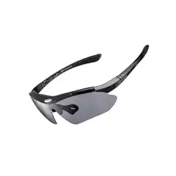 Netto Marken-Discount Polarisierte Fahrradbrille – schwarz - Fahrradbrille mit Brillen-Etui Angebot