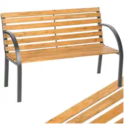 Netto Marken-Discount tectake Gartenbank, 2-Sitzer, wetterfest, 119,5 x 62 x 83 cm Angebot