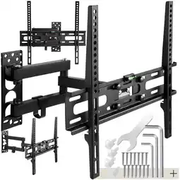 Netto Marken-Discount tectake TV Wandhalterung, für 26 - 75 Zoll (66 - 191 cm), ausziehbar, bis 50 kg Angebot