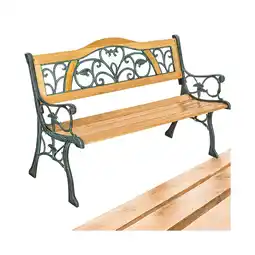 Netto Marken-Discount tectake Gartenbank, 2-Sitzer, wetterfest, 124 x 60 x 83 cm Angebot