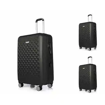 Netto Marken-Discount 3er Set Diamond ABS Hartschalenkofferset Trolley Koffer Angebot