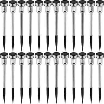 Netto Marken-Discount tectake 24-er Set LED-Solarlampen, bunt, mit Erdspieß, 4,7 x 37 cm Angebot