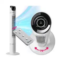 Netto Marken-Discount tectake Turmventilator, oszilierend, mit Timer-Funktion, 31 x 110 cm Angebot