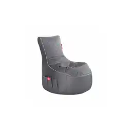Netto Marken-Discount Gamewarez Gaming Sitzsack Classic - Kunstleder Granite Hurricane (Grau/Weiß) Angebot
