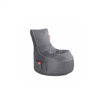 Netto Marken-Discount Gamewarez Gaming Sitzsack Classic - Kunstleder Granite Hurricane (Grau/Weiß) Angebot