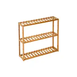Netto Marken-Discount tectake Badregal, aus Bambus, Höhe wählbar, 60 x 15 x 54,5 cm Angebot