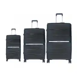 Netto Marken-Discount 3-teiliges Hartschalenkofferset mit 4 Doppelrädern, 360° Rollensystem Angebot