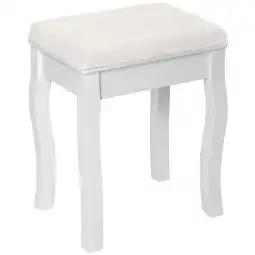 Netto Marken-Discount tectake Schminkhocker, Vintage, Kunstlederbezug mit Rosenmuster, 40 x 30 x 51 cm Angebot