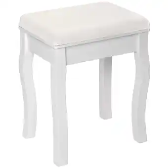 Netto Marken-Discount tectake Schminkhocker, Vintage, Kunstlederbezug mit Rosenmuster, 40 x 30 x 51 cm Angebot