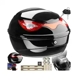 Netto Marken-Discount tectake Motorradkoffer, Volumen 22 l, für Mofas, Roller, Motorräder und Quads, großer Reflektor Angebot