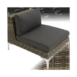 Netto Marken-Discount tectake Modulares Rattanset, Mittelteil mit Aluminiumgestell, hochwertiges Geflecht, 69 x 89 x 72 cm Angebot