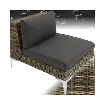 Netto Marken-Discount tectake Modulares Rattanset, Mittelteil mit Aluminiumgestell, hochwertiges Geflecht, 69 x 89 x 72 cm Angebot