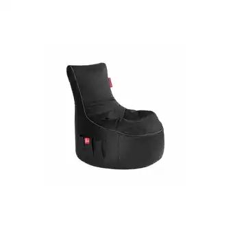 Netto Marken-Discount Gamewarez Gaming Sitzsack Classic - Kunstleder Cosmic Hurricane (Schwarz/Grau) Angebot