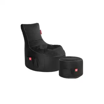 Netto Marken-Discount Gaming Sitzsack Bundle Classic - Kunstleder Cosmic Hurricane (Schwarz/Grau) Angebot