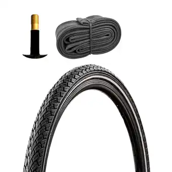 Netto Marken-Discount Zündapp Fahrradreifen Trekking City 1 Reifen 20 x 1,75 schwarz Reflex mit 1 Schlauch AV Angebot