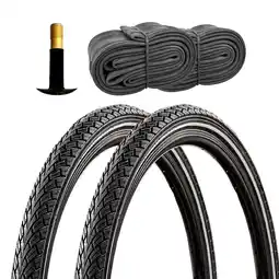 Netto Marken-Discount Zündapp Fahrradreifen Trekking City 2 Reifen 26 x 1,75 schwarz Reflex mit 2 Schläuchen AV Angebot