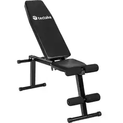 Netto Marken-Discount tectake Trainingsbank, klappbar, gepolstert mit Kunstlederbezug, rutschfest, 125 x 34 x 129 cm Angebot