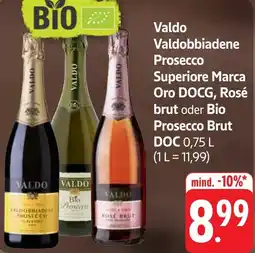 Gebauer's Valdobbiadene Prosecco Superiore Marca Oro DOCG, Rosé brut oder Bio Prosecco Brut DOC Angebot