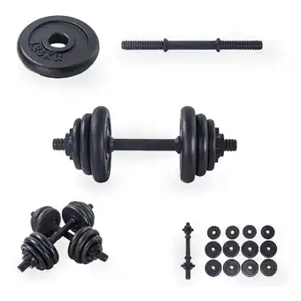 Netto Marken-Discount Bodybuilding Hantel, Hanteln set 15 & 20 kg, Gewichtstraining Angebot