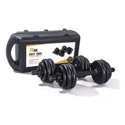 Netto Marken-Discount Bodybuilding Hantel 15 kg, Gewichtstraining, Gusseisen Angebot