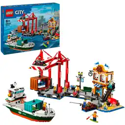 Netto Marken-Discount LEGO Konstruktionsspielzeug City Hafen mit Frachtschiff Angebot