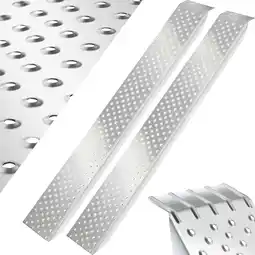 Netto Marken-Discount tectake Auffahrrampen, 2er Set, rutschfeste, perforierte Oberfläche, 160 x 23 x 4,5 cm Angebot