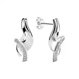 Netto Marken-Discount Zeeme Silber Ohrstecker 925/- Sterling Silber rhodiniert Zirkonia Angebot