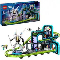 Netto Marken-Discount LEGO Konstruktionsspielzeug City Achterbahn mit Roboter-Mech Angebot