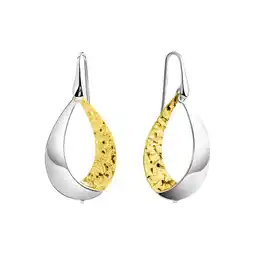 Netto Marken-Discount Zeeme Silber Ohrhänger 925/- Sterling Silber bicolor Angebot