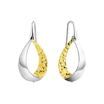 Netto Marken-Discount Zeeme Silber Ohrhänger 925/- Sterling Silber bicolor Angebot