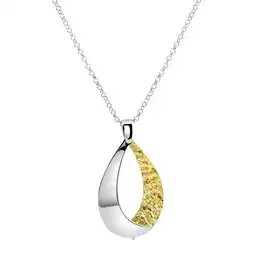 Netto Marken-Discount Zeeme Silber Anhänger mit Kette 925/- Sterling Silber bicolor Angebot