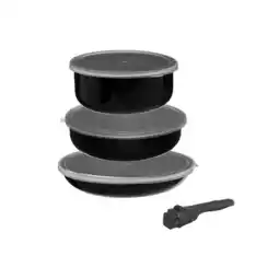 Netto Marken-Discount Kochtopf mit Deckel und abnehmbarem Griff - 7 Teile Angebot
