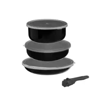 Netto Marken-Discount Kochtopf mit Deckel und abnehmbarem Griff - 7 Teile Angebot