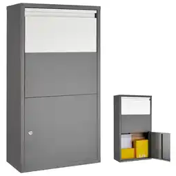 Netto Marken-Discount tectake Paketbox, mit integrierter Rückholsperre, zur Wandmontage, Paketmaße bis 39 x 30 x 12 cm Angebot