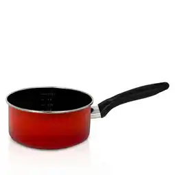 Netto Marken-Discount Emaille Stieltopf rom mit Chromrand, Ø16 cm, Inh. 1,3 l Angebot