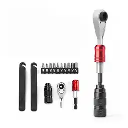 Netto Marken-Discount Fahrradreparaturset - Schwarz, 2x Reifenheber, 10x Bits Angebot