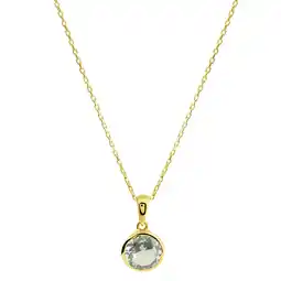 Netto Marken-Discount Fascination by Ellen K. Anhänger mit Kette 585/- Gelbgold Blautopas Angebot