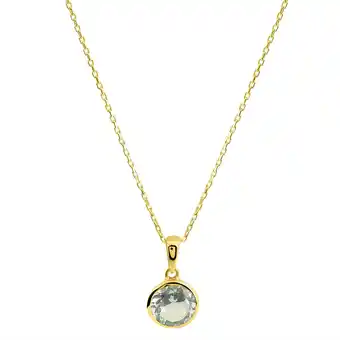Netto Marken-Discount Fascination by Ellen K. Anhänger mit Kette 585/- Gelbgold Blautopas Angebot