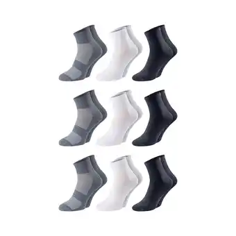 Netto Marken-Discount Chili Lifestyle Quarter Socken FITNESS AirGrip 9 Paar Baumwolle Weichbund Angebot