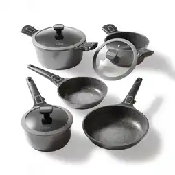 Netto Marken-Discount STONELINE Imagination PLUS Kochgeschirr-Set, 8-tlg., mit abnehmbaren Griffen Angebot
