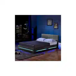Netto Marken-Discount HOME DELUXE LED Bett ASTEROID 140 x 200 - versch. Ausführungen - Dunkelgrau Angebot