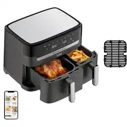 Netto Marken-Discount Tefal Heißluftfritteuse Doppel-Heißluftfritteuse Dual Easy Fry & Grill Angebot