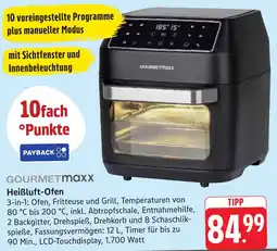 Gebauer's GOURMETmaxx Heißluft-Ofen Angebot