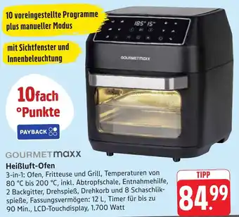 Gebauer's GOURMETmaxx Heißluft-Ofen Angebot