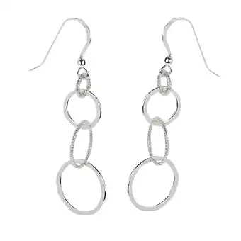 Netto Marken-Discount Zeeme Silber Ohrringe Silber 925 mit Ring-Motiv 52mm lang Angebot