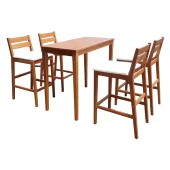 Netto Marken-Discount Barset MAINE, 5-teilig inkl. Kissen, Eukalyptus, braun Angebot