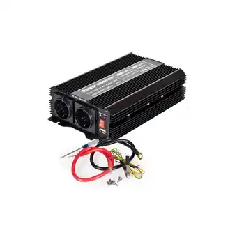 Netto Marken-Discount tectake Wechselrichter, 12 - 230 V, 2 AC-Steckdosen und 2 Lüfter, inklusive Zubehör Angebot