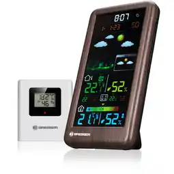 Netto Marken-Discount BRESSER Funkwetterstation Neomeo V in Holzoptik Angebot