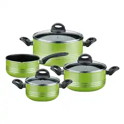 Netto Marken-Discount Kochtopf-Set Milano Color 7-tlg. grün Angebot