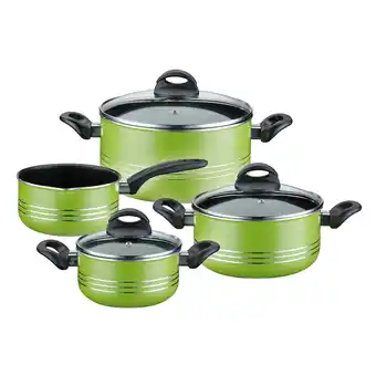 Netto Marken-Discount Kochtopf-Set Milano Color 7-tlg. grün Angebot